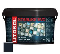 Затирка эпоксидная Litokol Starlike EVO S.145 черный 1кг 485200002