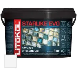Затирка эпоксидная Litokol Starlike EVO S.102 белый лед 1кг 485120002