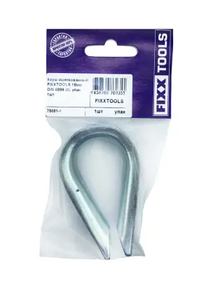 Коуш оцинкованный FIXXTOOLS 18мм DIN 6899 упак 1шт