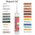 Клей-герметик MAPEI MAPESIL AC силиконовый 310мл №112 Серый 4811242IT