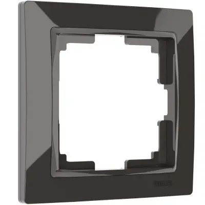 Рамка на 1 пост Werkel серо-коричневый, basic  WL03-Frame-01