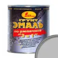 Грунт-эмаль на ржавчину 3 в 1 Новбытхим серая 3 л