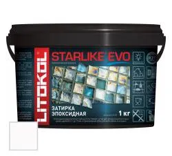 Затирка эпоксидная Litokol Starlike EVO S.100 Абсолютно Белый 1кг 485110002