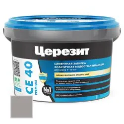 Затирка цементная Ceresit CE40 №07 серый 2кг 1046818