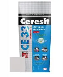 Затирка цементная Ceresit CE33 № 07 серый 2кг 2092227