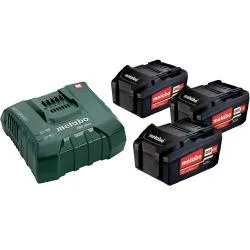 Набор: 3 аккумулятора + 1 зарядное устройство METABO Basic Set 5.2-2