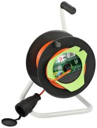 Удлинитель силовой ЭРА RP-1-2x1.5-50m на пластиковой катушке без заземления 1 розетка 50м ПВС 2x1,5м