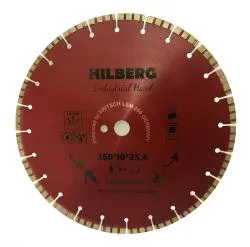 Диск алмазный Hilberg 350х25.4мм Industrial Hard Laser турбо-сегментный HI808