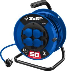 Удлинитель на катушке силовой ЗУБР ПВС 315 ПВС 3x1.5 50м 55081-50 55081-50_z01