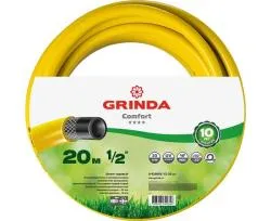 Шланг садовый COMFORT GRINDA Ø 1/2' х 20 м, 30 бар., 3-х слойный, армированный, 8-429003-1/2-20_z02