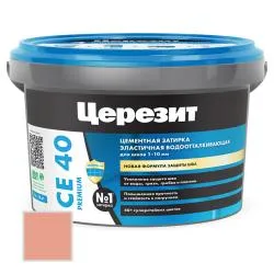 Затирка цементная Ceresit CE40 №33 фламинго 2кг 2092757