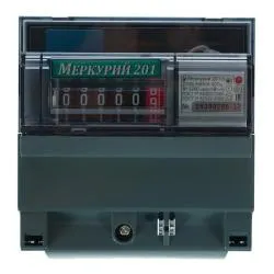 Счетчик электрический МЕРКУРИЙ 201,5  5(60)А/230В однофазный,однотарифный