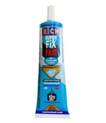 Клей монтажный RICH SUPER FIX FAST прозрачный тюбик 100мл блистер 114154