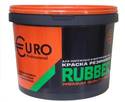 Краска резиновая EURO RUBBER белая, ведро 10кг БС-798-10БЕЛ
