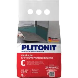 Клей для плитки PLITONIT С для мозаики водостойкий серый 5кг