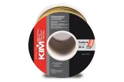 Уплотнитель "KIM TEC" пром.D- профиль 21х15мм черный, 50м (1/2)  04-14-54