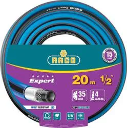 Шланг поливочный EXPERT Raco Ø 1/2' x 20 м, 35 атм., 4-x слойный, армированный, 40302-1/2-20_z01