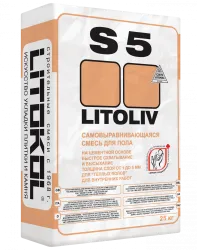 Самонивелирующаяся смесь (ровнитель) Litokol LITOLIV S5 быстротвердеющая 25кг 154220002