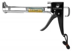 Пистолет полукорпусной для герметика Professional,хромированный, 320 мл. KRAFTOOL