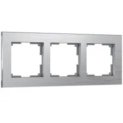 Рамка на 3 поста Werkel алюминий  WL11-Frame-03