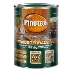 Масло для защиты древесины атмосферостойкое Pinotex Wood&Terrace Oil тик 1 л.