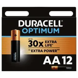Батарейка Duracell ALKALINE OPTIMUM AA 12 шт