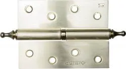 Петля дверная разъемная ЗУБР "ЭКСПЕРТ", 1 подшипник, цвет мат. латунь (SB), правая, с крепежом, 100х