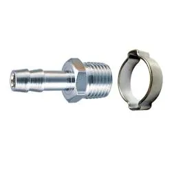 Переходник FUBAG 1/8"M на елочку 8мм с обжимным кольцом 8x13мм блистер 1шт 180267 В