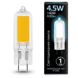 Лампа светодиодная G4 4.5вт 4100К стекло/GAUSS