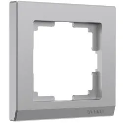 Рамка на 1 пост Werkel серебряный  WL04-Frame-01
