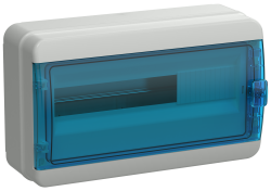 Бокс навесной IEK TEKFOR КМПн-18 IP65 18 модулей синяя прозрачная дверца TF5-KP72-N-18-65-K03-K07
