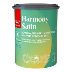Краска акриловая TIKKIVALA/TIKKURILA HARMONY SATIN для стен и потолков 1 класс матовая база С 0.9л