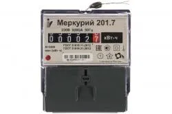 Счетчик электрический МЕРКУРИЙ 201,7  5(60)А/230В однофазный,однотарифный