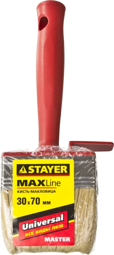 Макловица STAYER MASTER UNIVERSAL светлая щетина пластмассовый корпус 30х70мм 01824-07