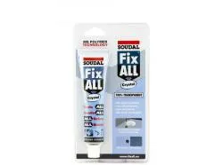 Клей-герметик МС-полимерный SOUDAL FIX ALL CRYSTAL прозрачный 80мл блистер 122393
