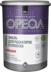 Эмаль для радиаторов Ореол акриловая термостойкая для внутренних работ глянцевая белая 1,1кг 65807