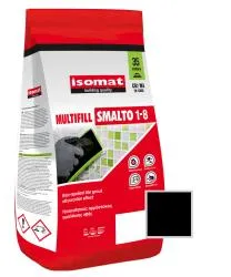 Затирка полимерцементная ISOMAT MULTIFILL SMALTO 1-8  № 02 Черный 2кг 51150202