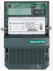 Счетчик электрический МЕРКУРИЙ 230 ART-03CN  5(7.5)А/400В трехфазный,однотарифный