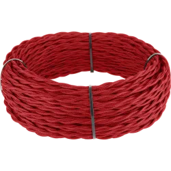 Ретро кабель витой 3х2,5 красный 20м W6453348