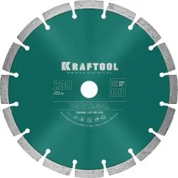 Диск алмазный Kraftool UNIVERSAL 230мм сегментный 36680-230