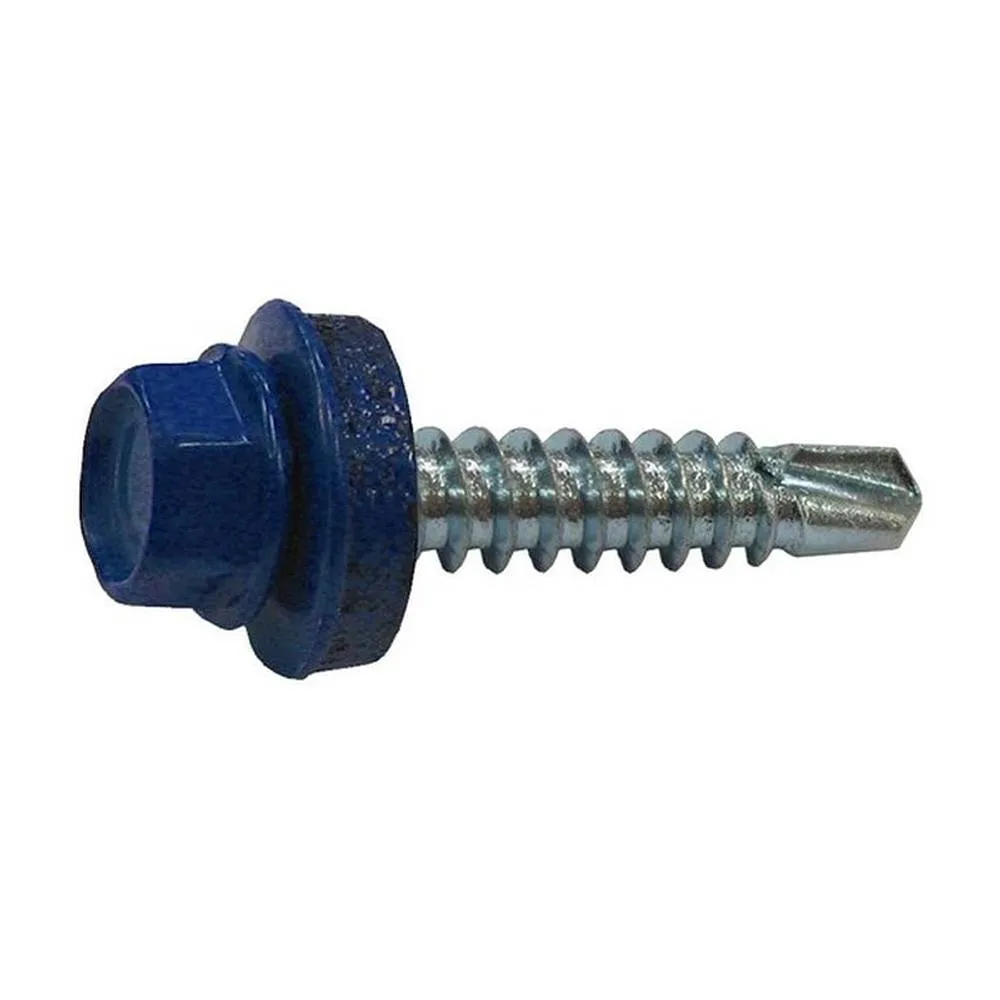 Саморез кровельный крашенный RAL (5005) 5.5х19мм (1кг=220шт)