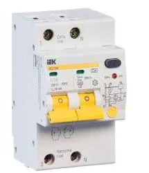 Дифференциальный автоматический выключатель IEK диф АД12 С16 MAD10-2-016-C-030