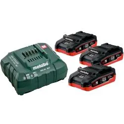 Набор: 3 аккумулятора + 1 зарядное устройство METABO Basic Set 3.5