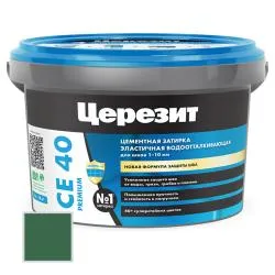 Затирка цементная Ceresit CE40 №70 зеленый 2кг 1297280