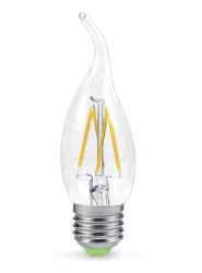 Лампа светодиодная LED-СВЕЧА НА ВЕТРУ-PREMIUM 5Вт Е27 4000К прозрачная/ASD