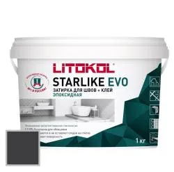 Затирка эпоксидная Litokol Starlike EVO S.145 черный 1кг 485200002