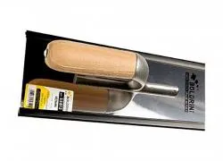Кельма Boldrini с зеркально-гладкой поверхностью с деревянной ручкой Inox 240х100мм 55812