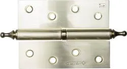 Петля дверная разъемная ЗУБР "ЭКСПЕРТ", 1 подшипник, цвет мат. латунь (SB), правая, с крепежом, 100х