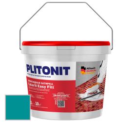 Эпоксидная затирка PLITONIT Colorit EasyFill трёхкомпонентная (1-10мм) аквамариновый 2кг Н010416
