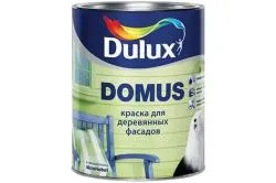 Краска для деревянных фасадов масляно-алкидная Dulux Domus полуглянцевая база BC 0,9 л.